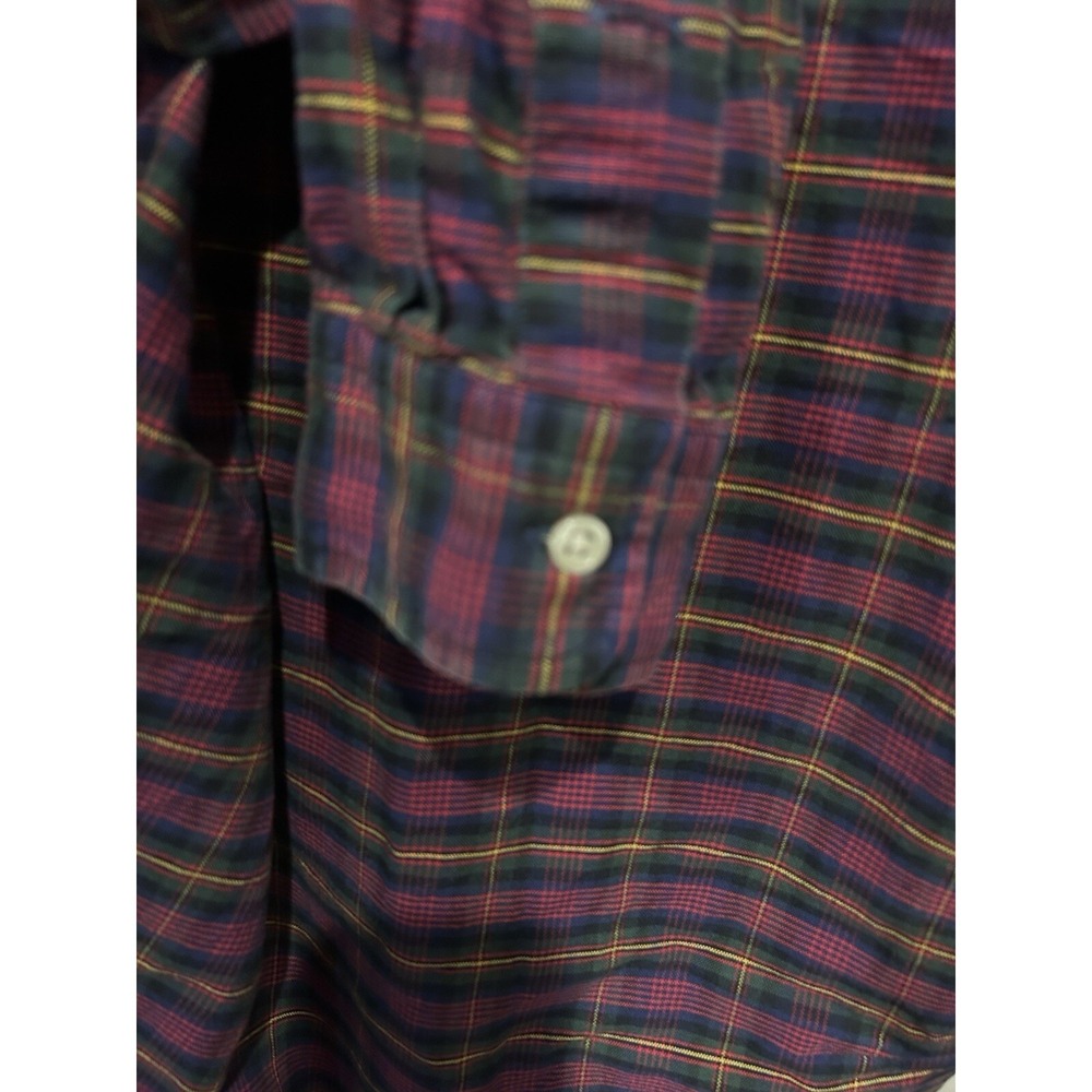 Ralph Lauren Polo Vintage Plaid Button Down Long Sleeve Custom Fit Preppy L - Picture 9 of 13